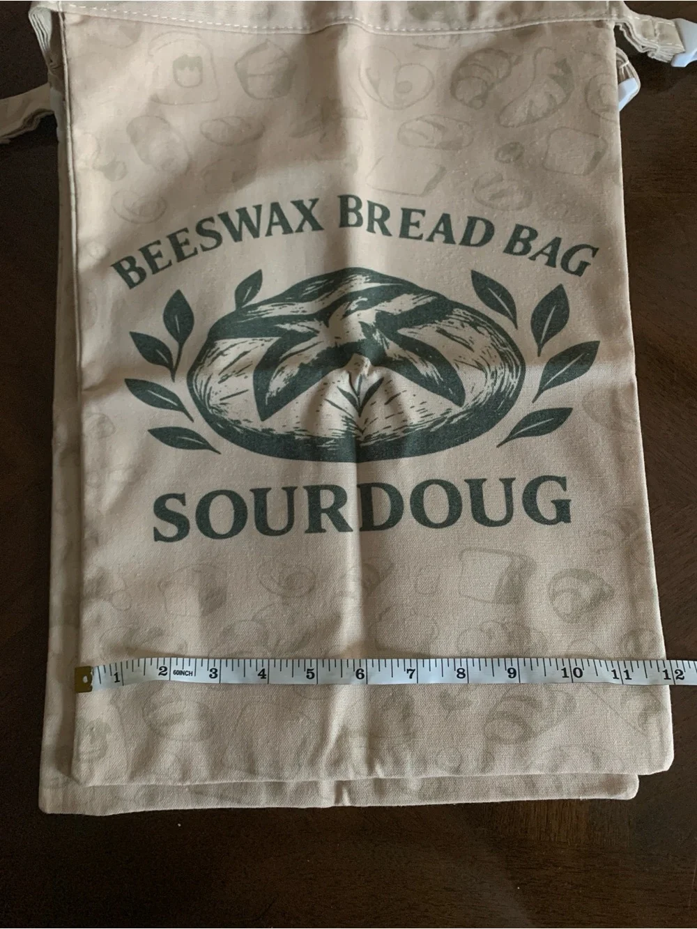 2 pack Organic Linen & Beeswax Large Sourdough Bread Bag & bowl cover NEW in Box